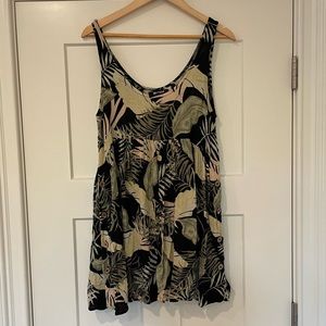 RIP CURL Dress ~ Tropical Floral Hawaiian Print Medium